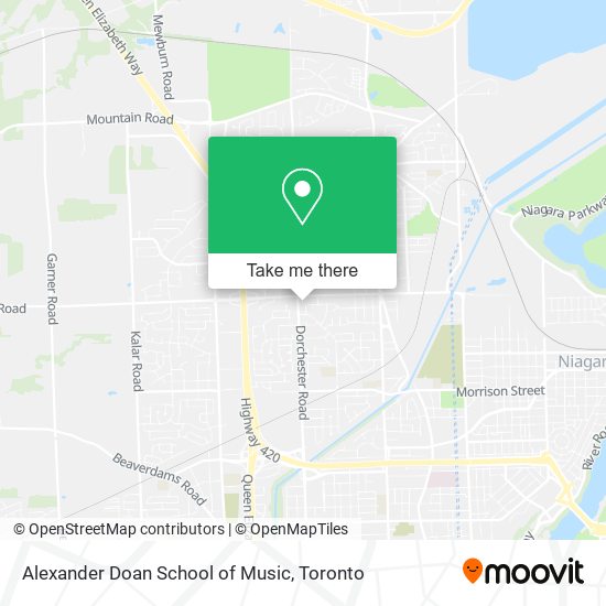 Alexander Doan School of Music map