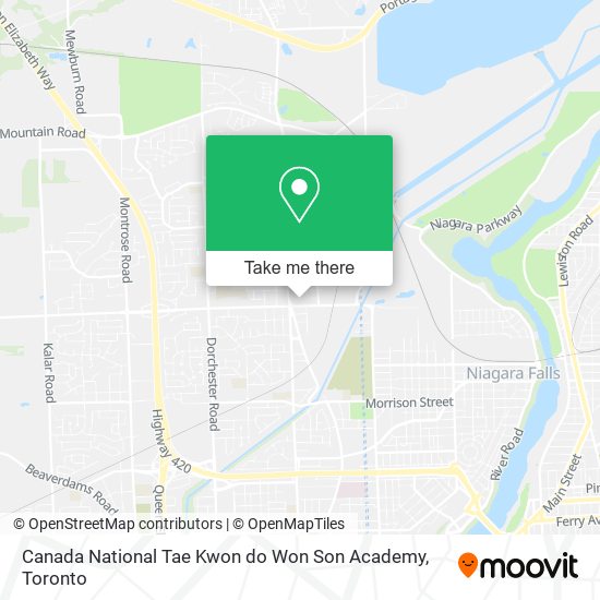 Canada National Tae Kwon do Won Son Academy map