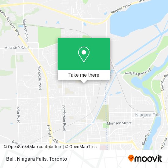 Bell, Niagara Falls map