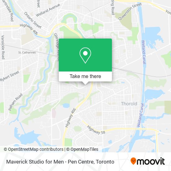 Maverick Studio for Men - Pen Centre map