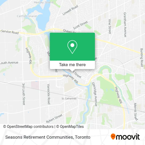 Seasons Retirement Communities map
