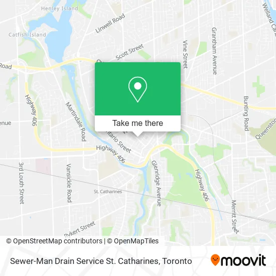 Sewer-Man Drain Service St. Catharines map