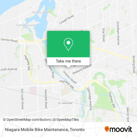 Niagara Mobile Bike Maintenance map