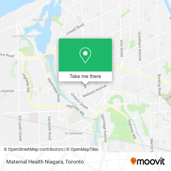 Maternal Health Niagara map