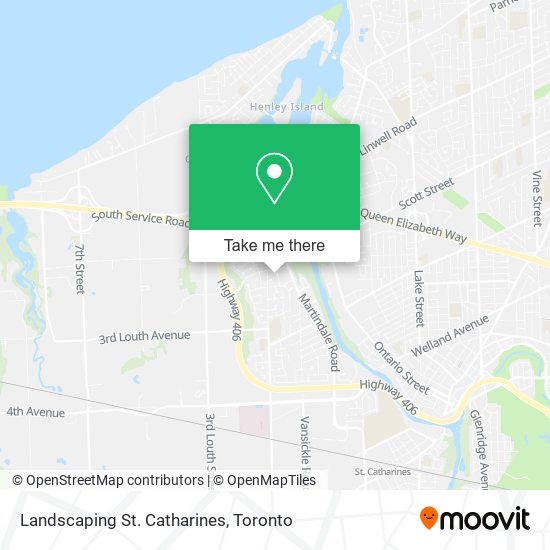 Landscaping St. Catharines map