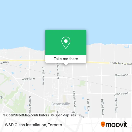 W&D Glass Installation map
