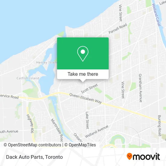 Dack Auto Parts map
