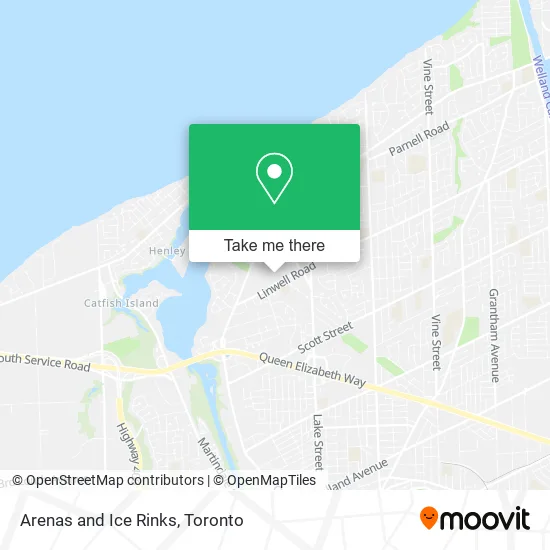 Arenas and Ice Rinks map