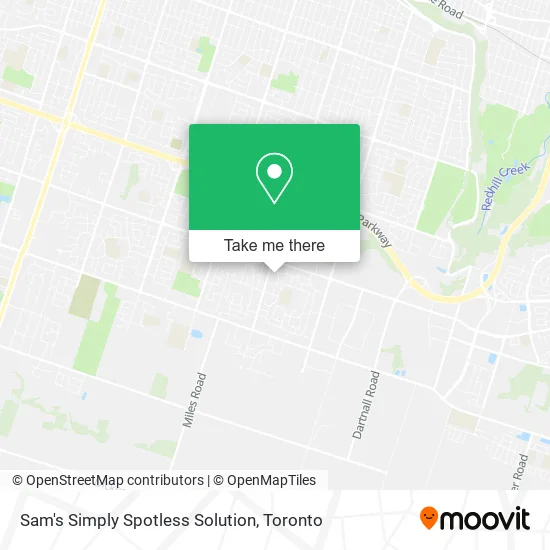 Sam's Simply Spotless Solution map
