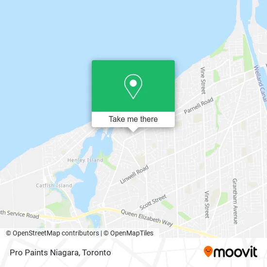 Pro Paints Niagara map