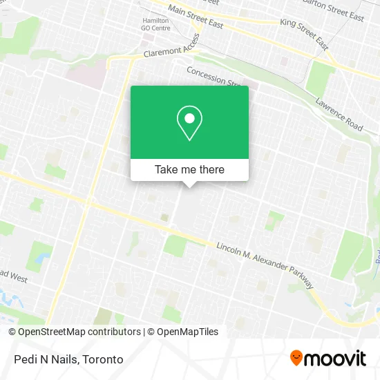 Pedi N Nails map