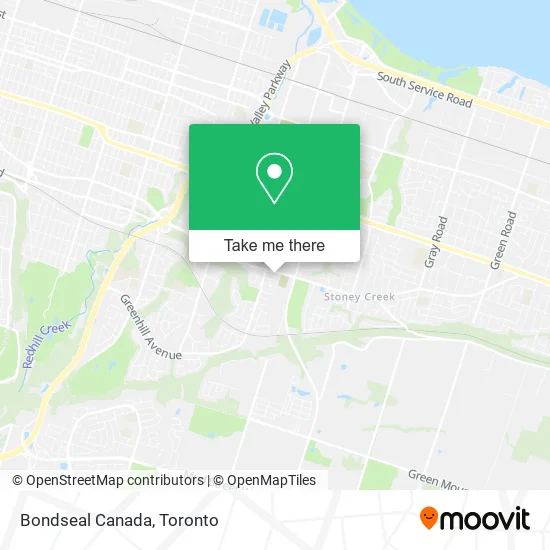 Bondseal Canada map