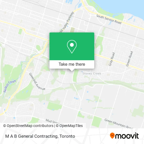 M A B General Contracting map
