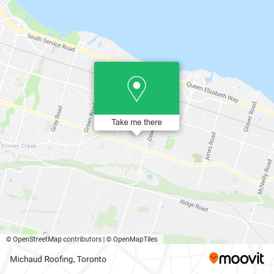 Michaud Roofing map