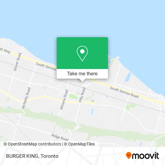 BURGER KING map