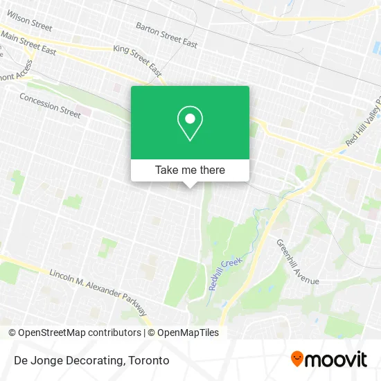 De Jonge Decorating map