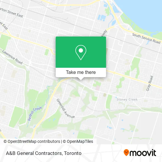 A&B General Contractors map