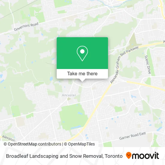Broadleaf Landscaping and Snow Removal map