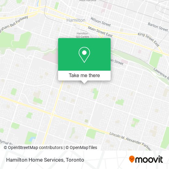 Hamilton Home Services map