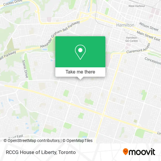 RCCG House of Liberty map