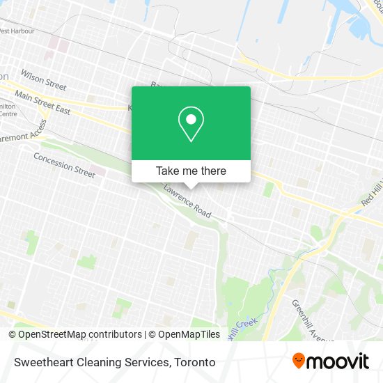 Sweetheart Cleaning Services map