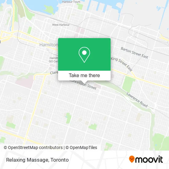 Relaxing Massage map