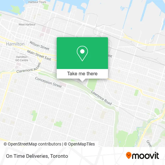 On Time Deliveries map