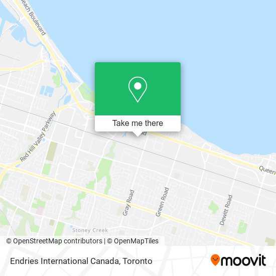 Endries International Canada map
