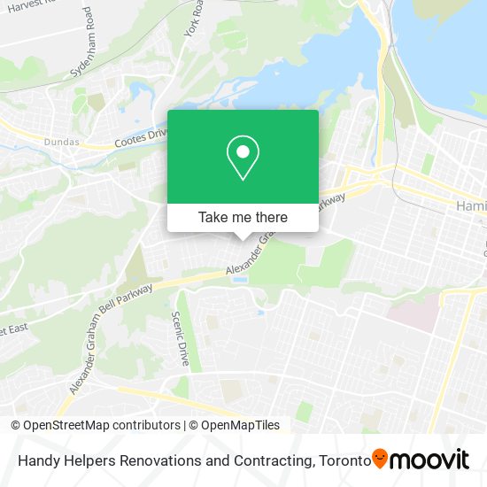 Handy Helpers Renovations and Contracting map