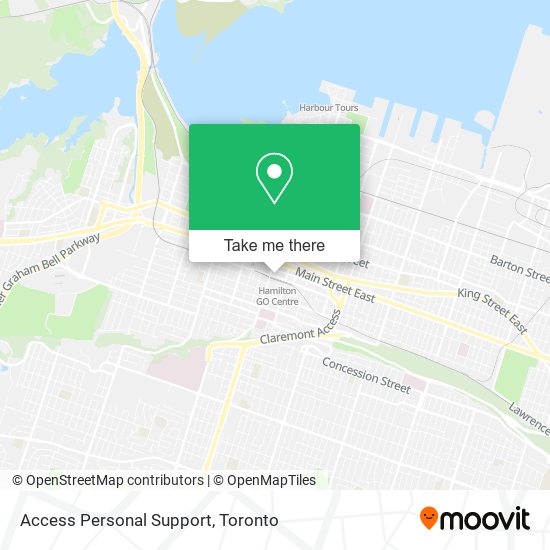 Access Personal Support map