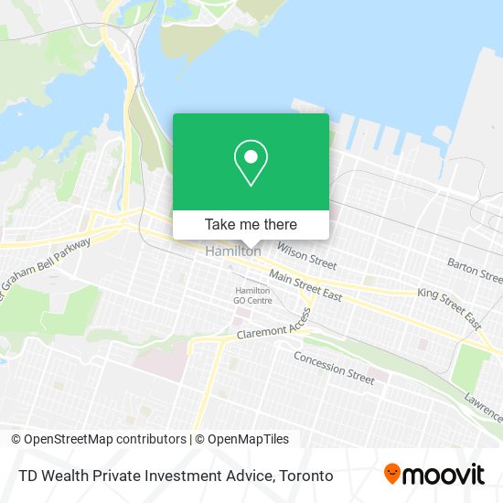 TD Wealth Private Investment Advice map