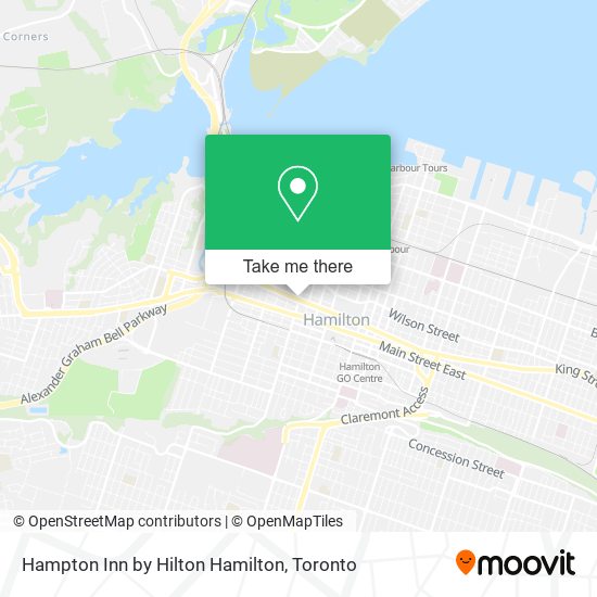 Hampton Inn by Hilton Hamilton map