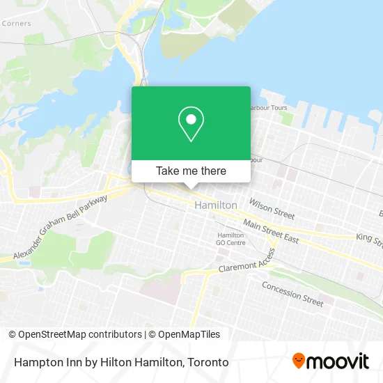 Hampton Inn by Hilton Hamilton map