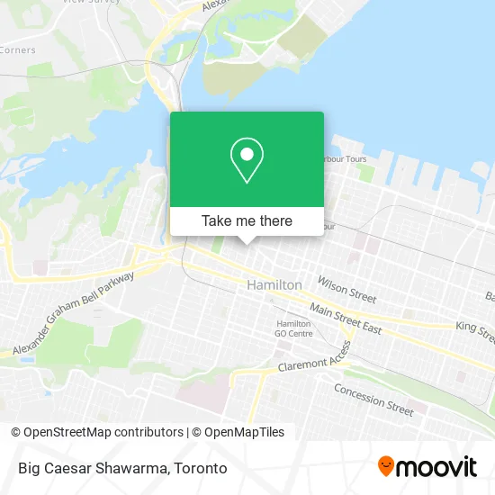 Big Caesar Shawarma map