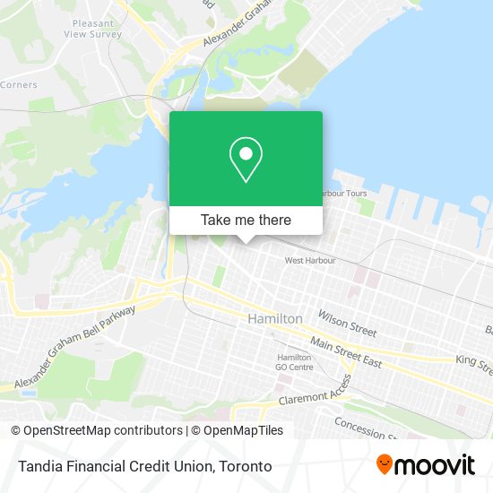 Tandia Financial Credit Union map