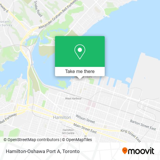 Hamilton-Oshawa Port A map