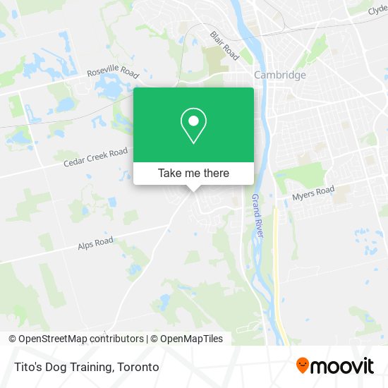 Tito's Dog Training map