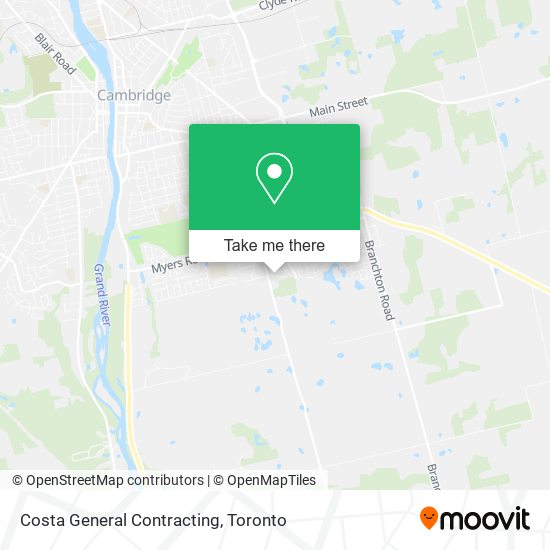 Costa General Contracting map