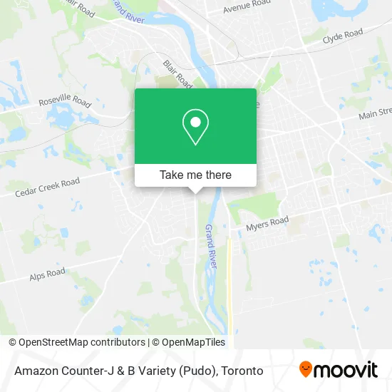 Amazon Counter-J & B Variety (Pudo) map