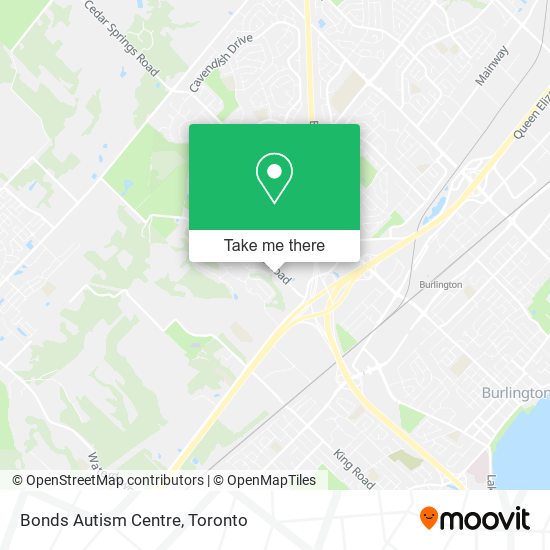 Bonds Autism Centre map
