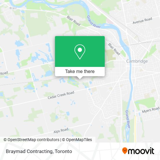Braymad Contracting map
