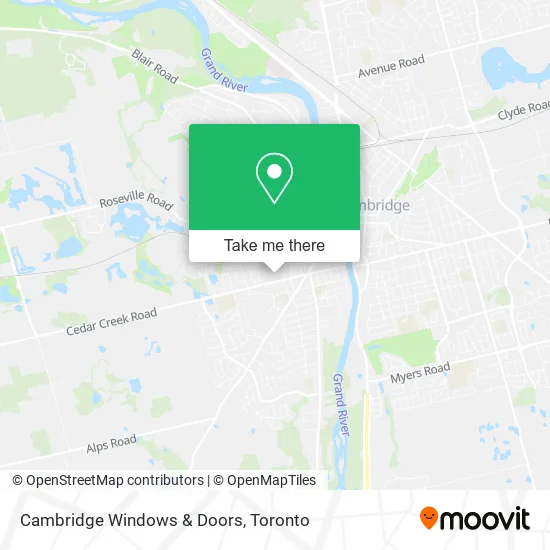 Cambridge Windows & Doors map