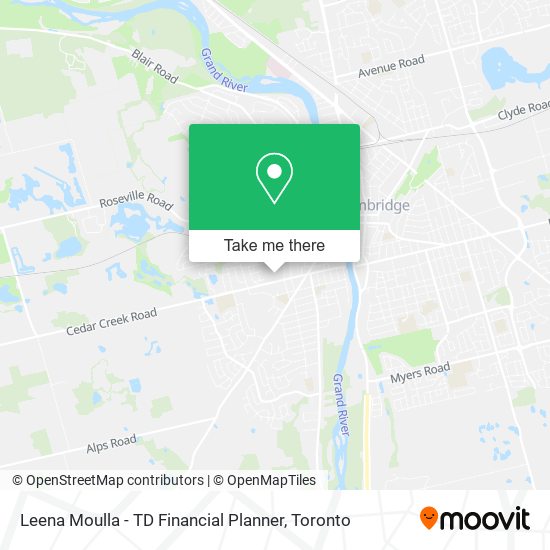 Leena Moulla - TD Financial Planner map