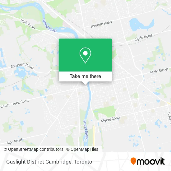Gaslight District Cambridge map