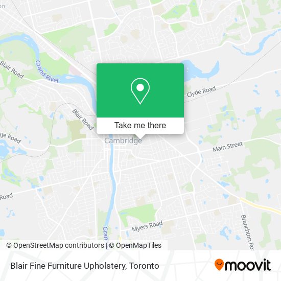 Blair Fine Furniture Upholstery map
