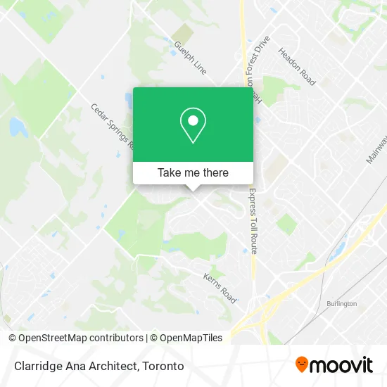 Clarridge Ana Architect map
