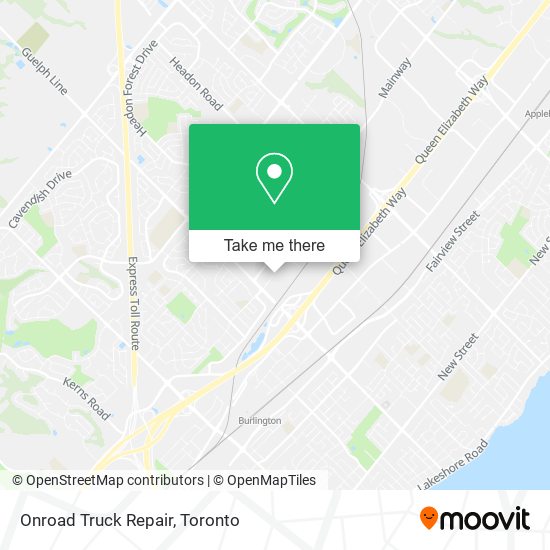 Onroad Truck Repair map