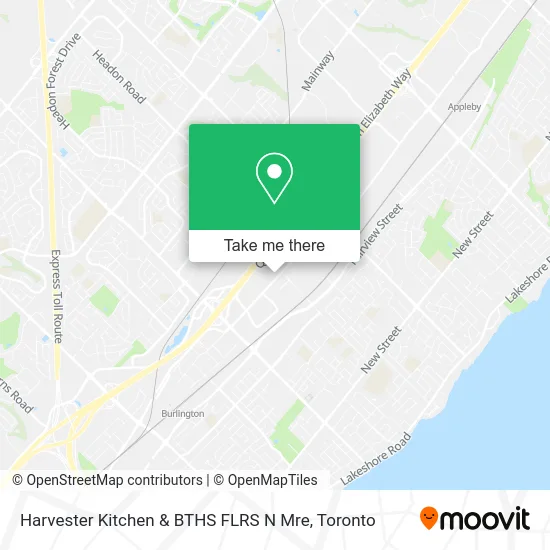 Harvester Kitchen & BTHS FLRS N Mre map