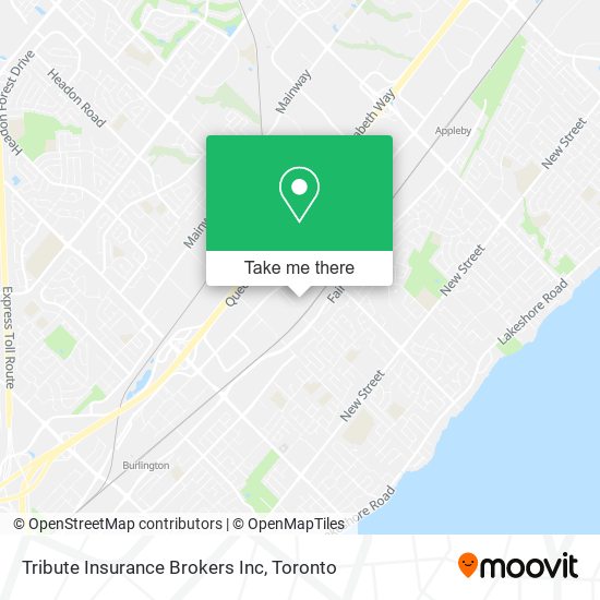 Tribute Insurance Brokers Inc map