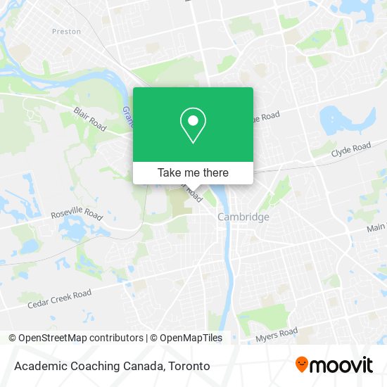 Academic Coaching Canada map